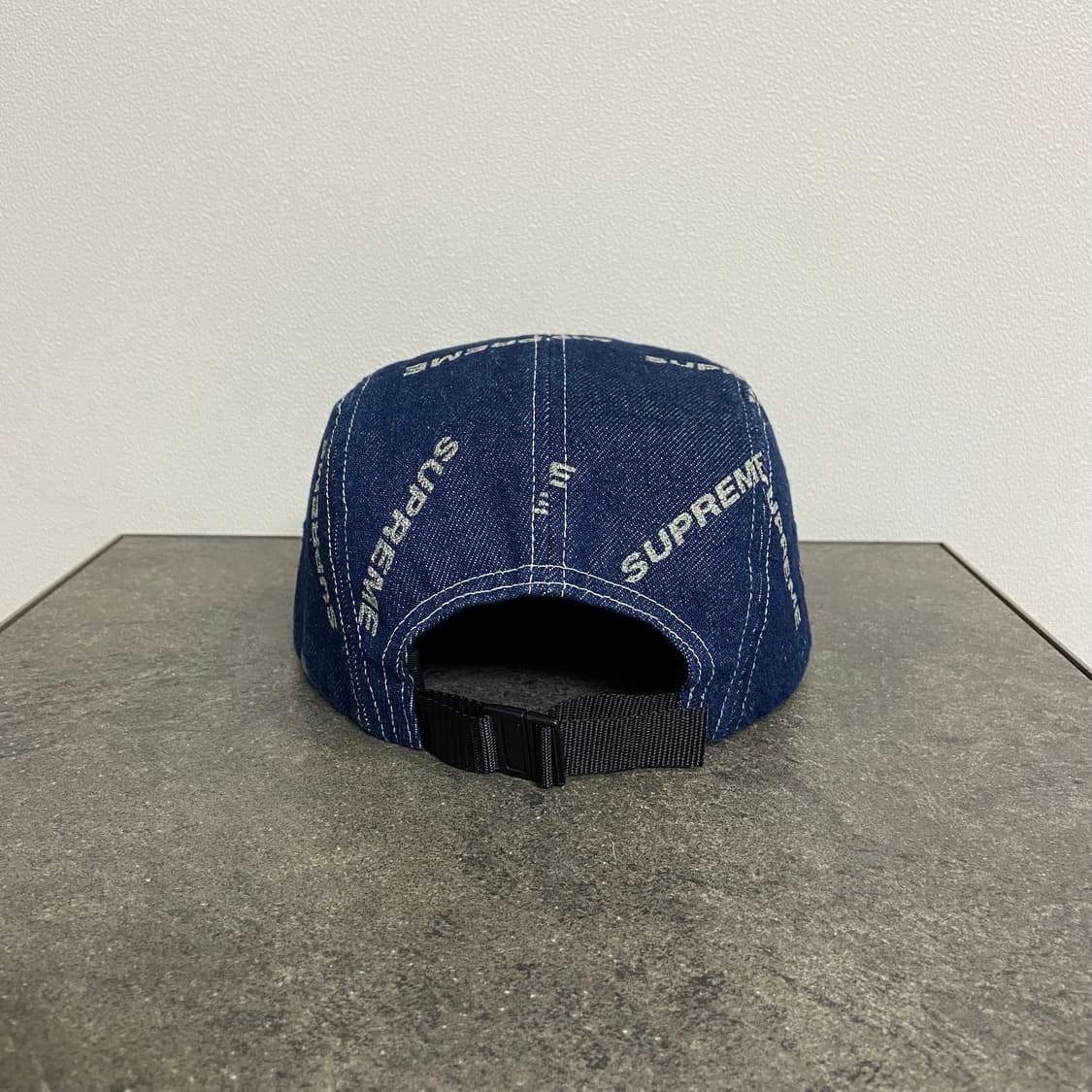 (OS) 슈프림 박스로고 캠프캡 모자 인디고 데님 상품이미지4