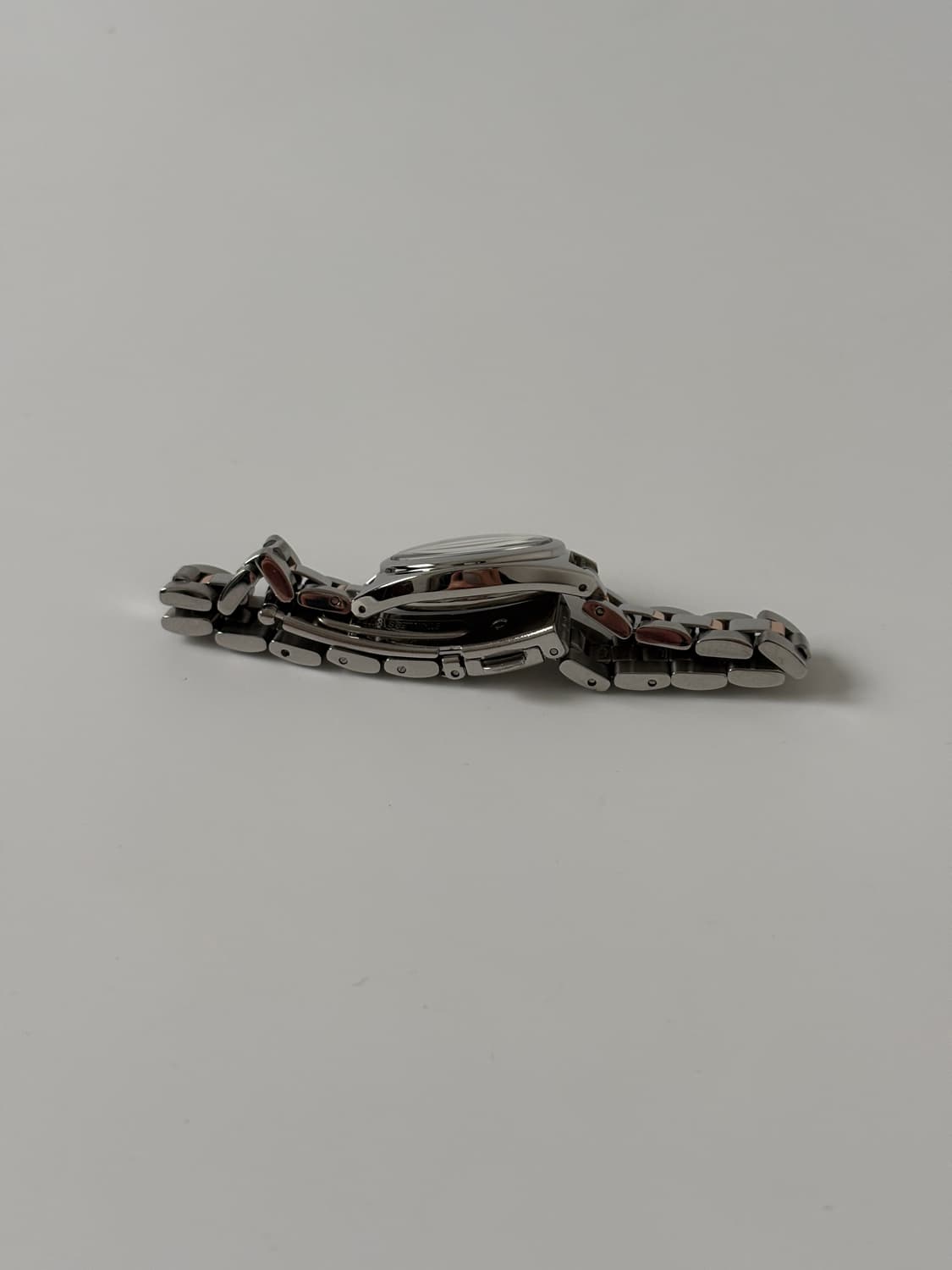 오리엔트 1990년대 빈티지 시계 실버 오벌 쿼츠 여성 상품이미지6