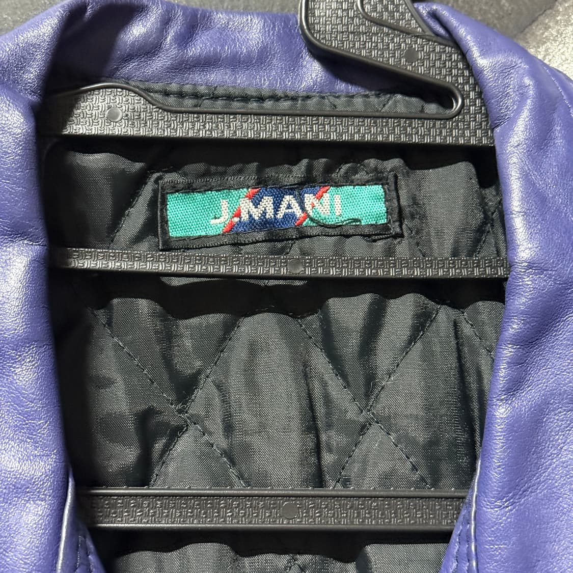 VTG 빈티지 소가죽 패치워크 배색 바시티 봄버 자켓 상품이미지5