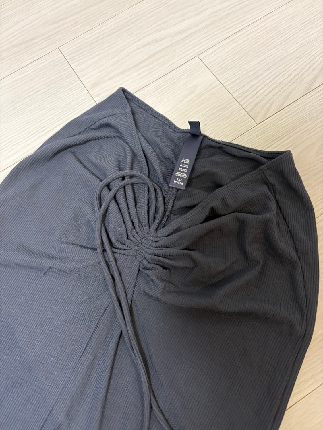 SKIMS 스킴스 라운지 맥시 롱스커트 XS 챠콜 상품이미지3