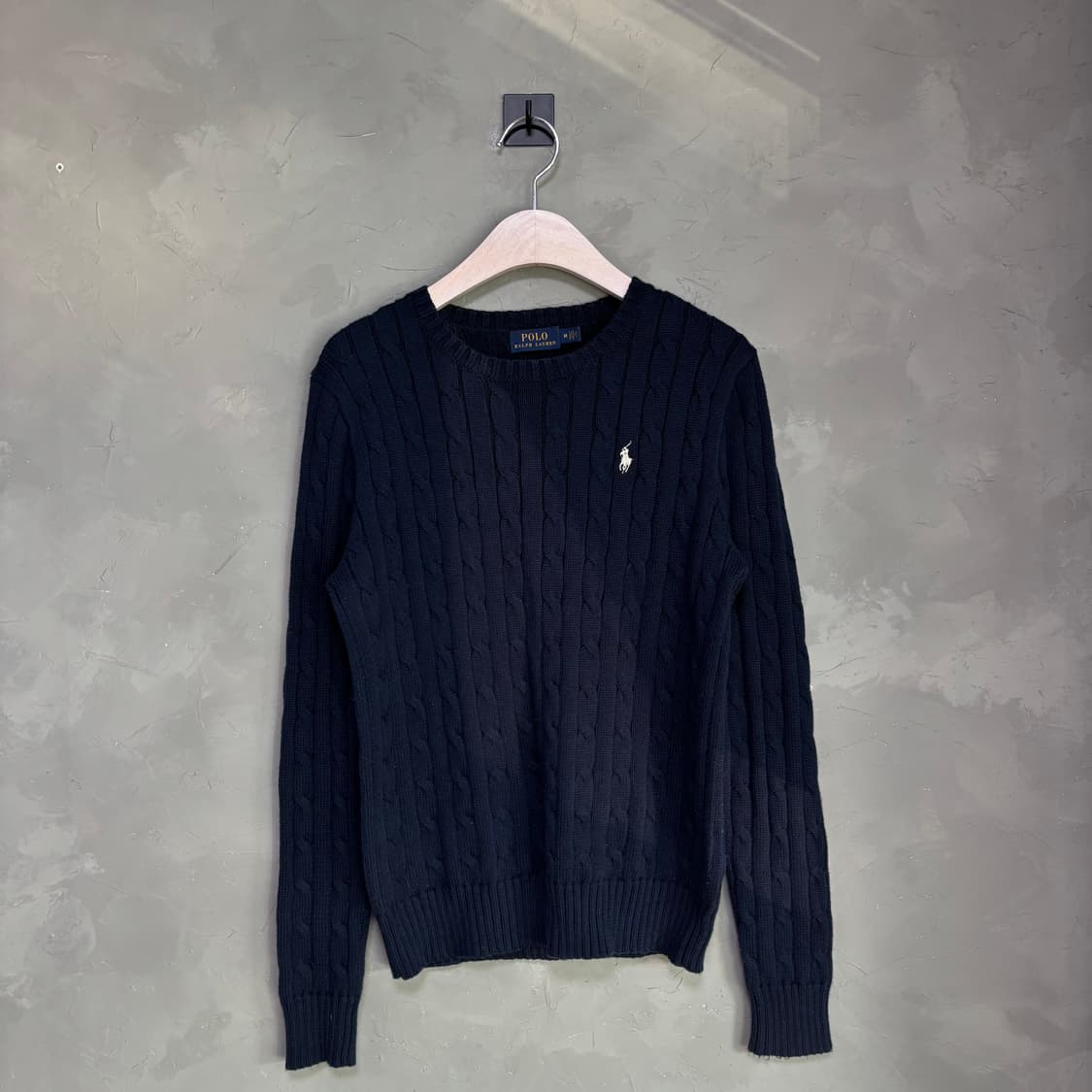 폴로 랄프로렌 꽈배기 니트 네이비 상품이미지1
