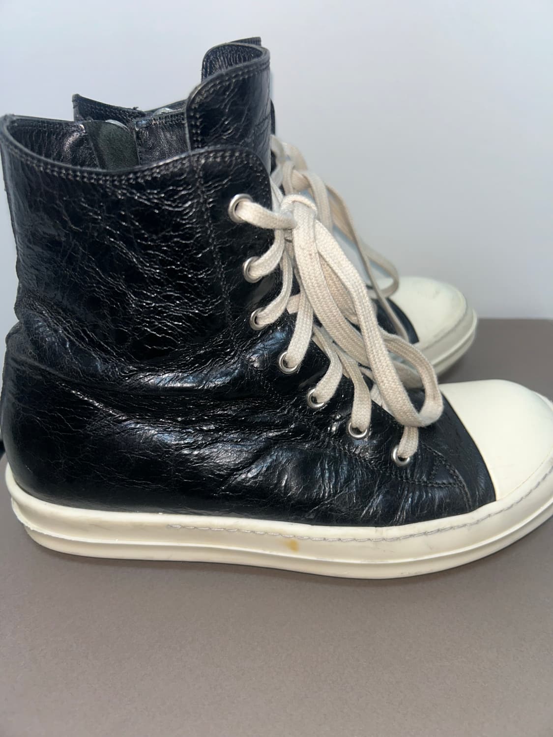 릭오웬스 컨버스 라몬즈 카프스킨 39.5 상품이미지3