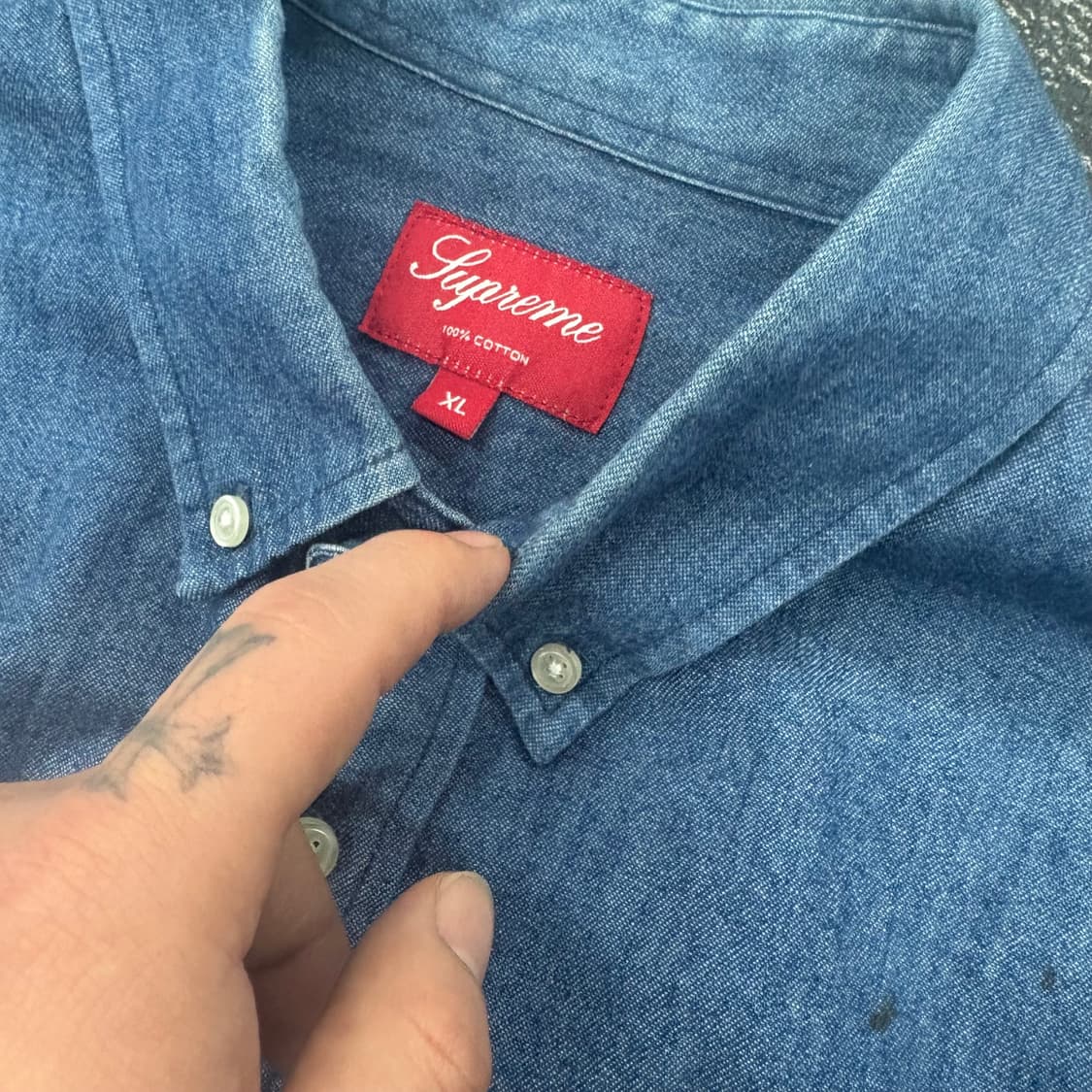 (105)슈프림데님셔츠 상품이미지5