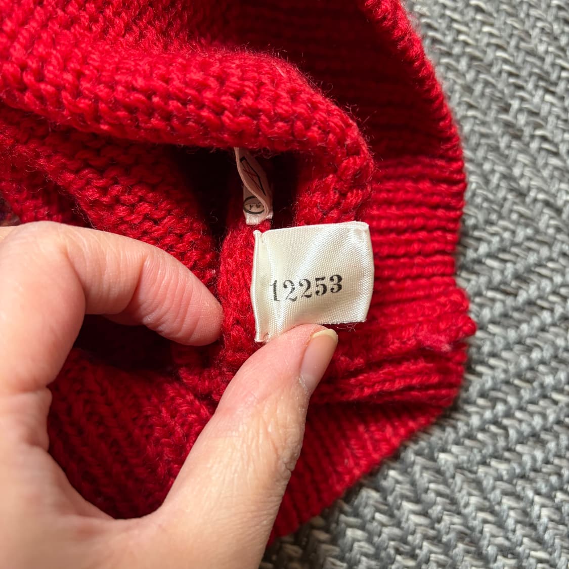 Hag Carrier 울100% 레드 니트 가디건(Free) 상품이미지7