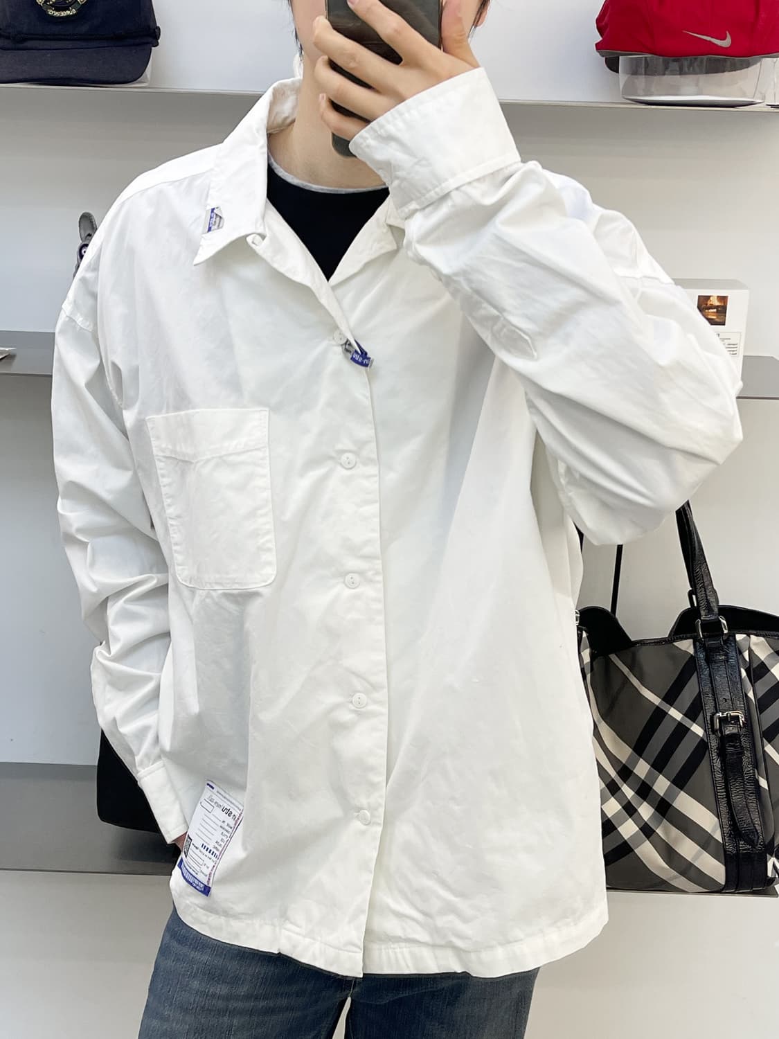 메종 미하라 야스히로 옥스포드 롱슬리브 셔츠 상품이미지1