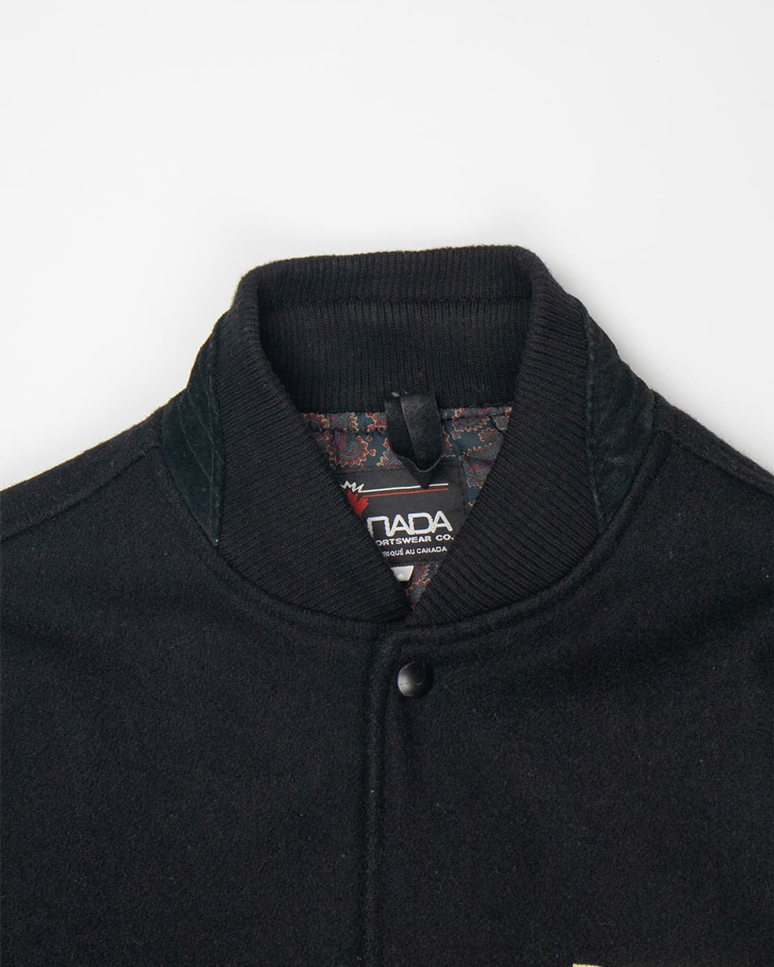 캐나다 울 레더 레이싱 바시티 자켓 상품이미지5