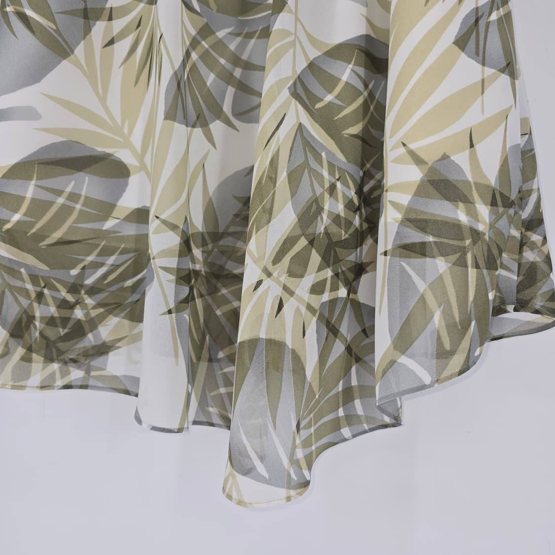 일본 빈티지 나뭇잎 패턴 롱 스커트 쉬폰 치마 28 상품이미지6