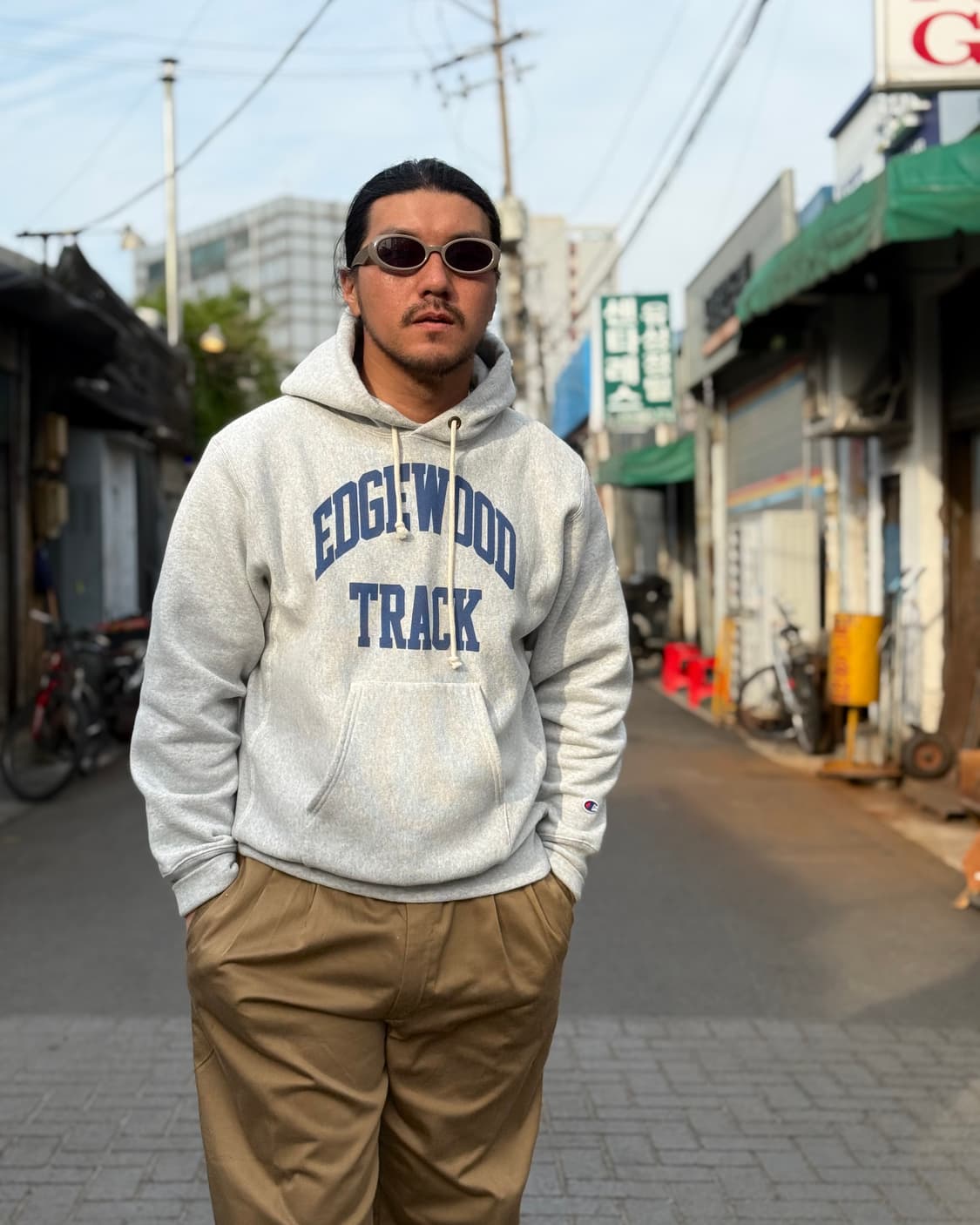 챔피온 리버스위브 재팬 에지우드 트랙 후디 스웻셔츠 XL 상품이미지7