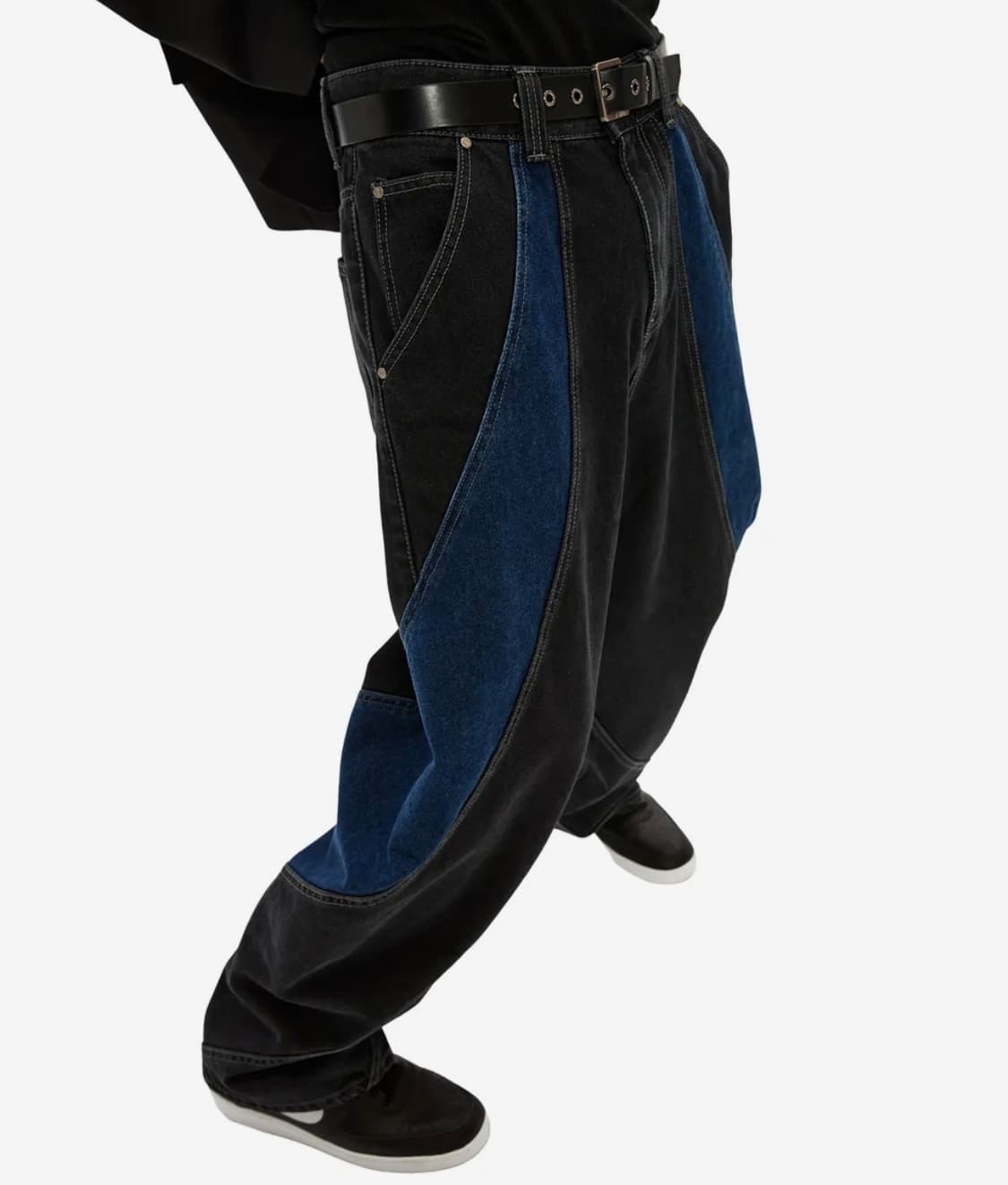 에드 토네이도 와이드 데님 블랙 상품이미지1