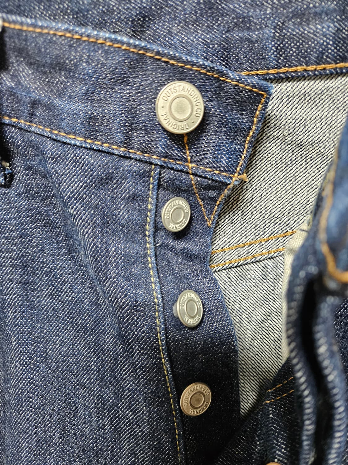 아웃스탠딩 40S 셀비지 스트레이트 데님 팬츠 30사이즈 상품이미지4