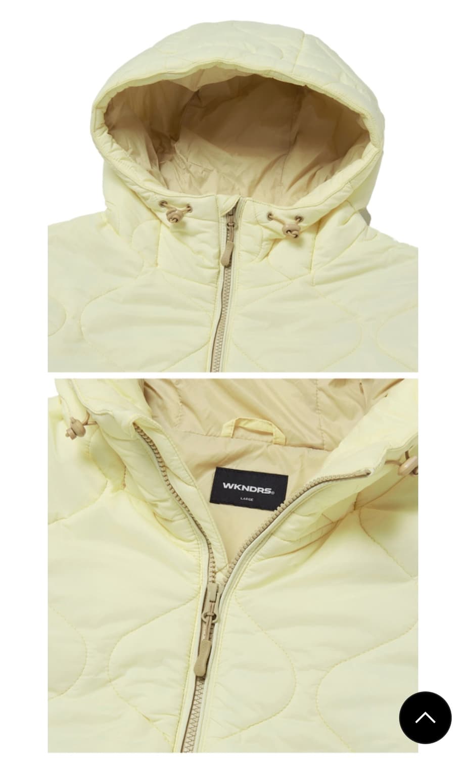 위캔더스 경량패딩 옐로우 L 상품이미지5