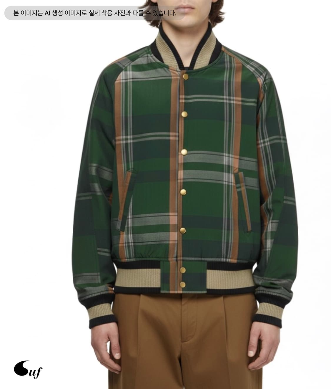 linen check blouson 상품이미지1