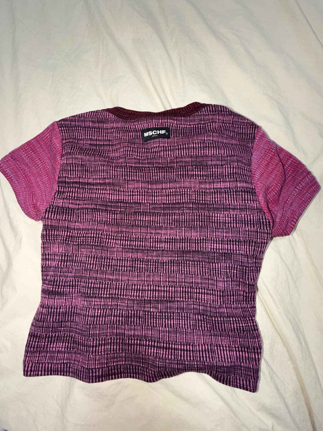 미스치프 반팔 니트 상품이미지3