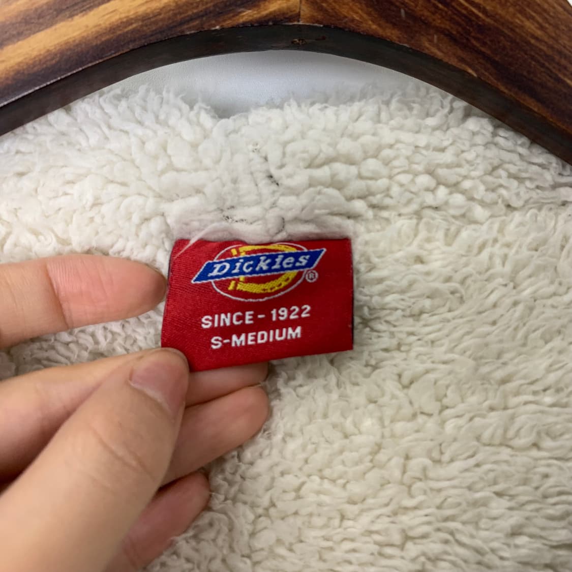 디키즈 자수로고 차콜 양털 후드집업 상품이미지7