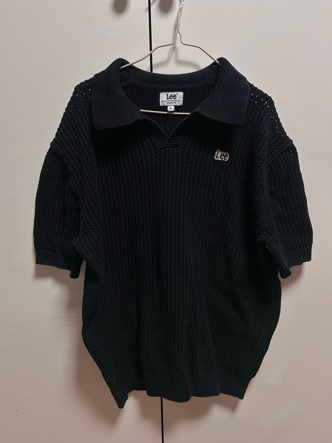 Lee 폴로 니트 블랙 XL 상품이미지1