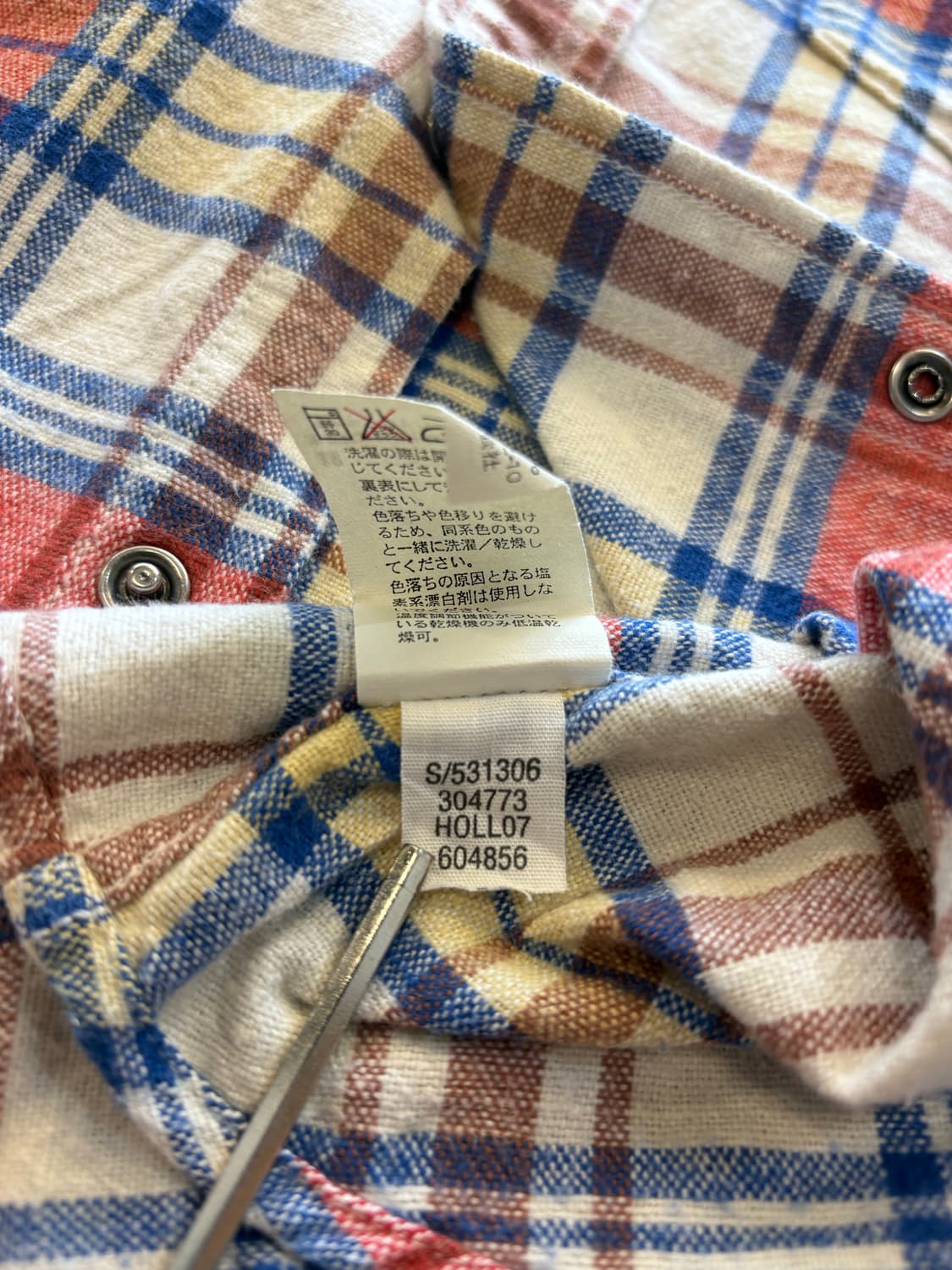 00s 올드 갭 GAP 웨스턴 체크 셔츠 상품이미지5