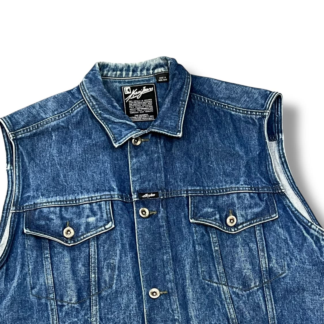  칼카니 데님 베스트 y14296 상품이미지4