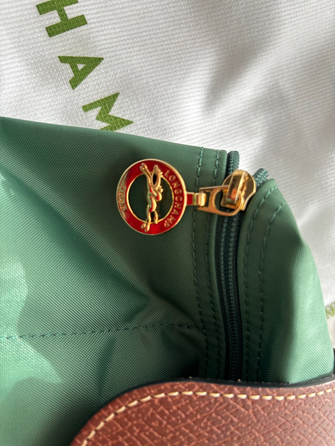 롱샴 르 프라이쥬 오리지널 M 그린 백팩 상품이미지10