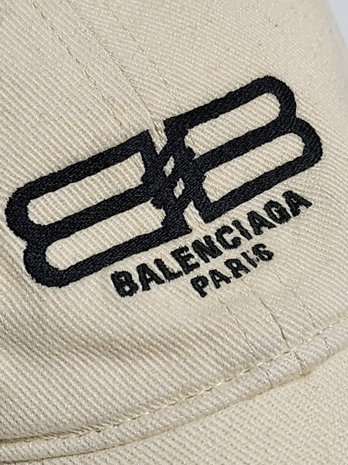 [L] 발렌시아가 크림 코튼 드릴 BB 파리스 볼캡모자 704105 상품이미지4