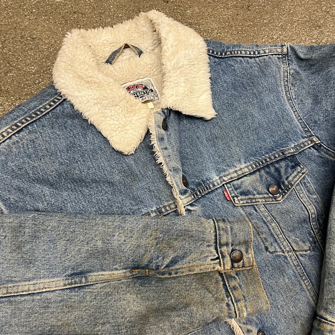 90s 리바이스 쉐르파 데님 자켓 (105-110) 상품이미지3