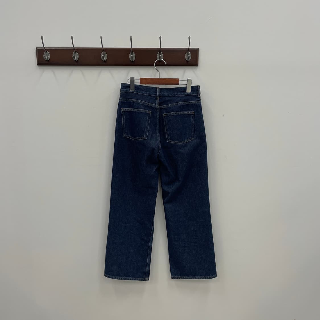 COS 코스 와이드 크롭 하이라이즈 진청 데님 팬츠 상품이미지2