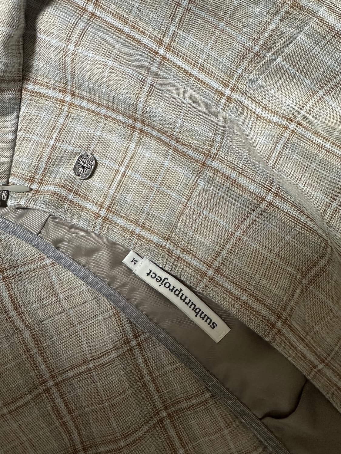 [M] 썬번프로젝트 모스 로우 라이즈 미디 스커트 베이지 상품이미지5