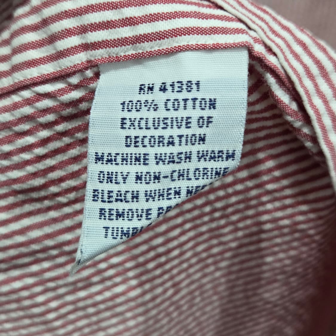 폴로랄프로렌 버튼다운 스트라이프 시어서커 반팔셔츠 L 상품이미지4