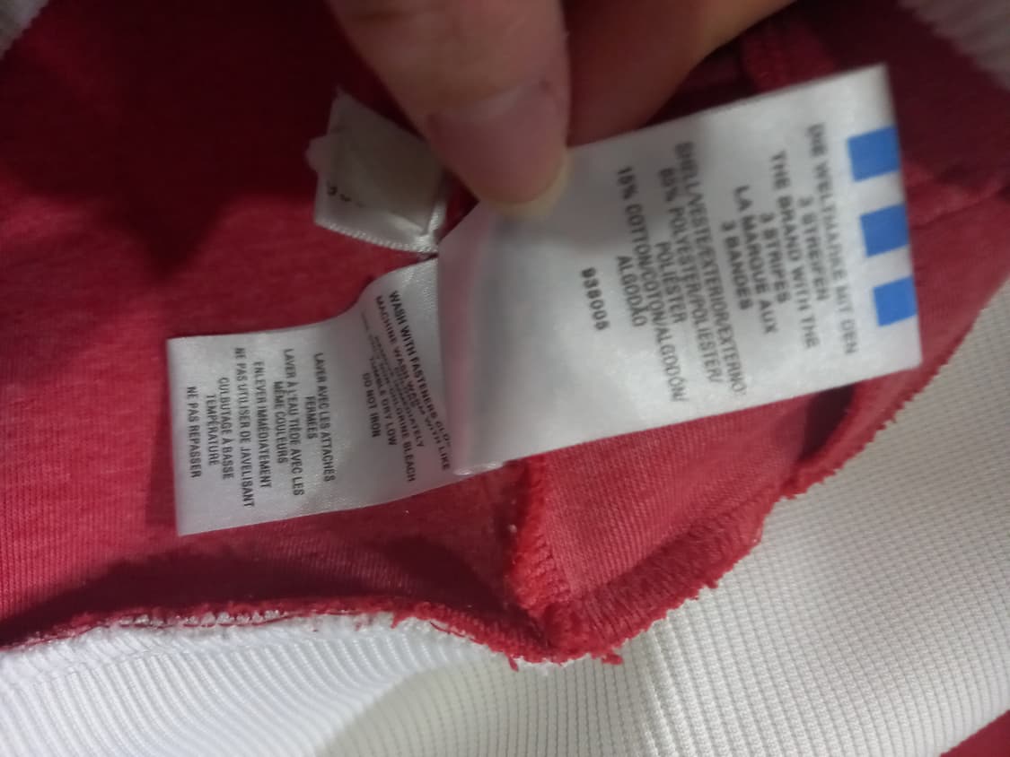 아디다스 캐나다 빨흰 트랙탑 저지 져지집업 105/XL 상품이미지6