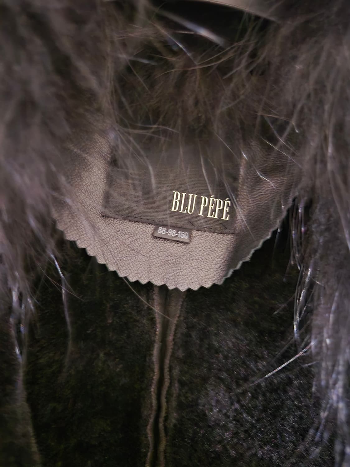 BLU PEPE 여자 가죽무스탕 상품이미지4