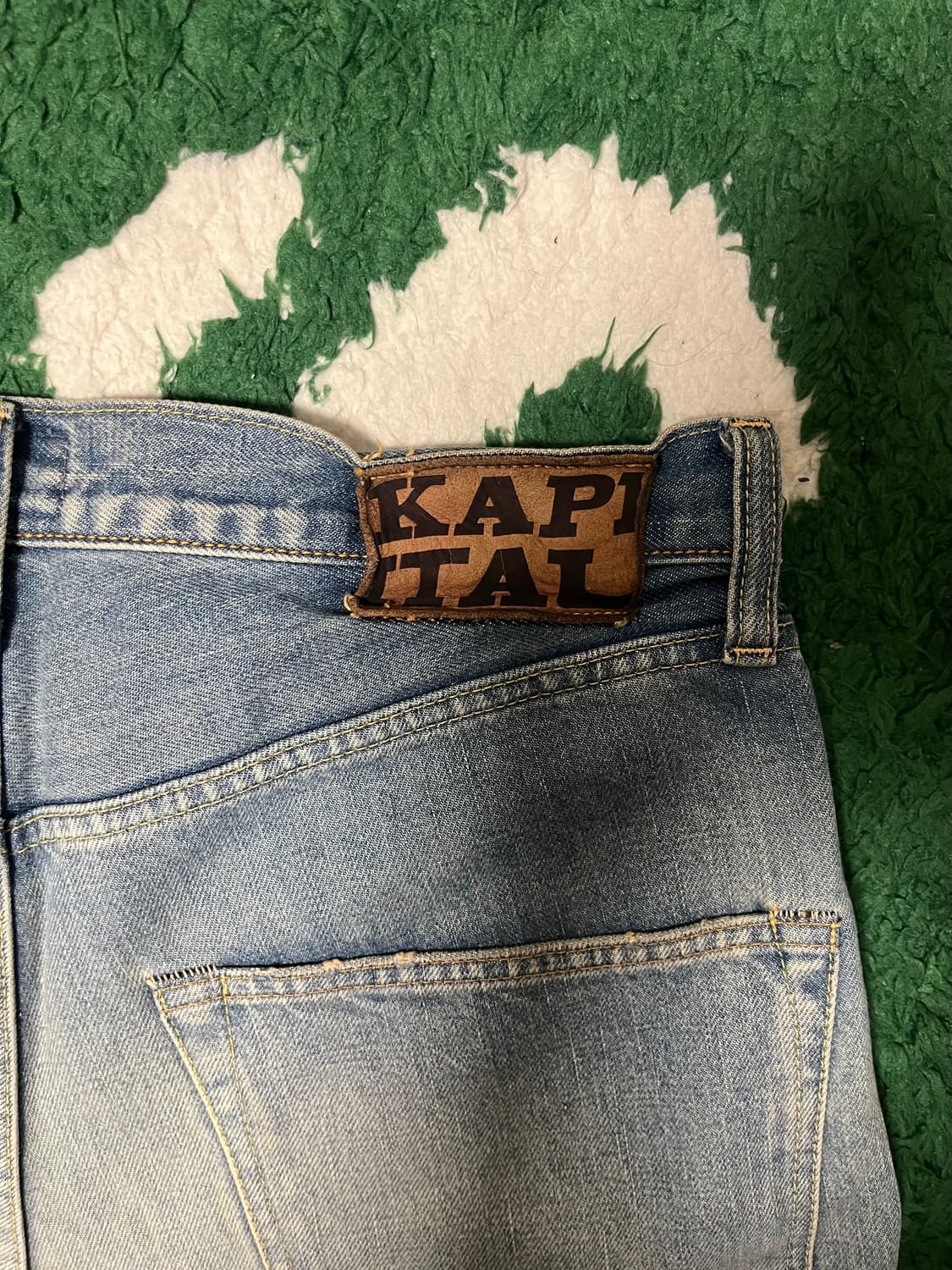 [32] 캐피탈 본 데님 숏 팬츠 인디고 상품이미지5