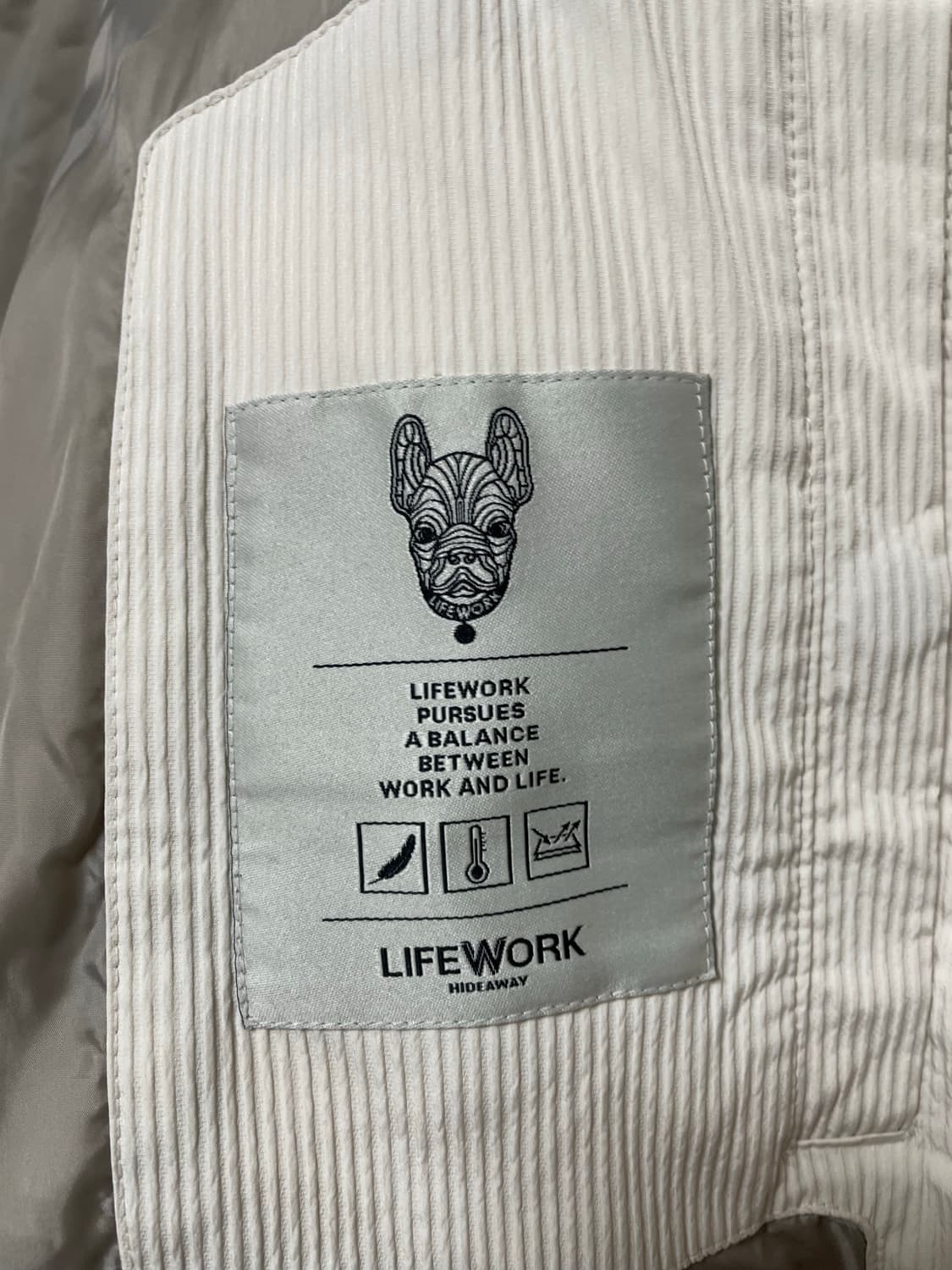 라이프워크 멀티 스탠드넥 다운 점퍼 wrinkled paper L 상품이미지6