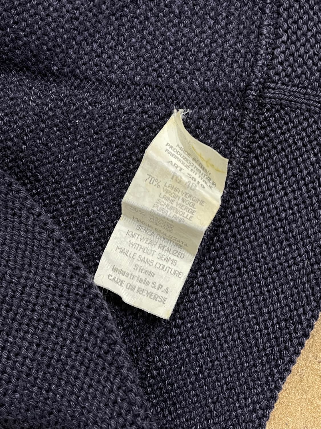 아르마니/딥퍼플 반집업니트티(S) 상품이미지6