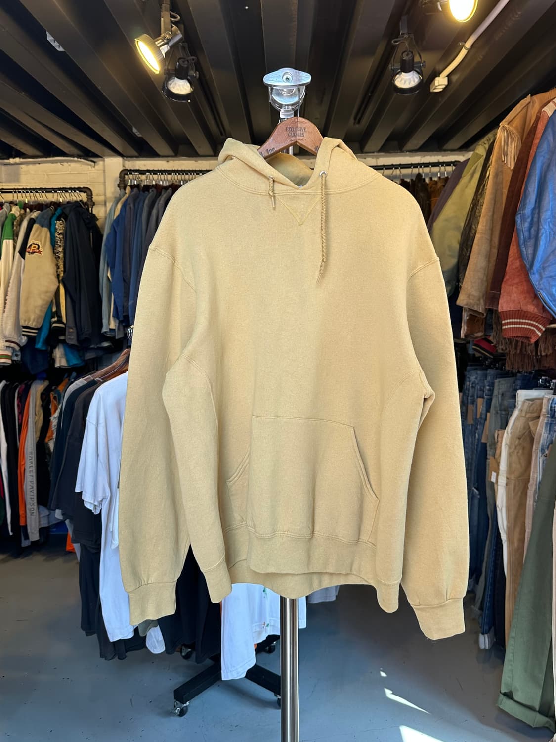 러셀 애슬레틱 50/50 플레인 스웻 후드 머스타드 상품이미지1