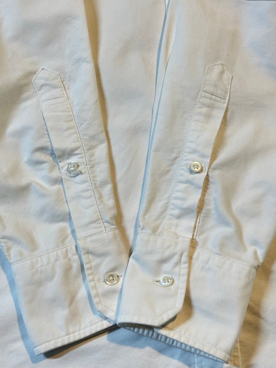 희귀) 톰브라운 스키 자수 코튼 셔츠 화이트 상품이미지5