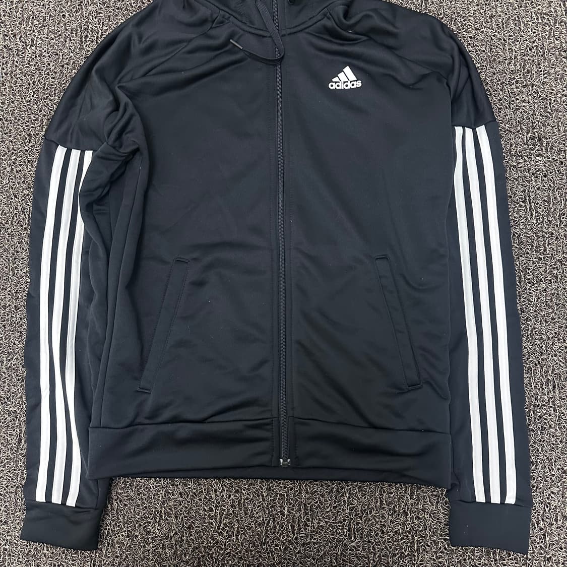 아디다스 여성 후드집업 져지 블랙 M 상품이미지4