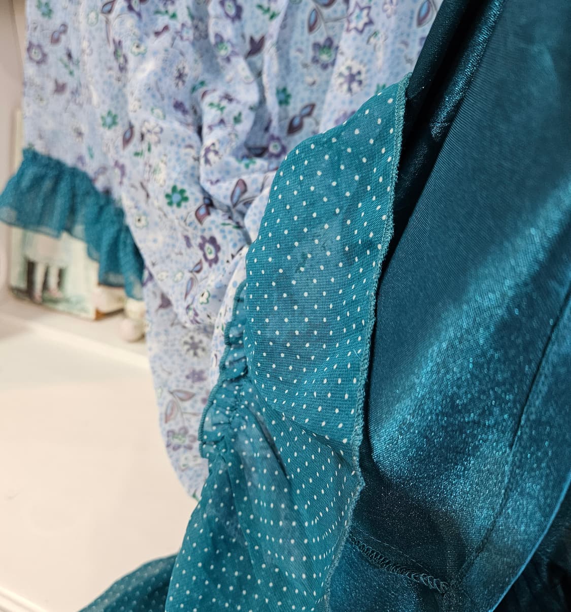 플라워 쉬폰 프릴 원피스 상품이미지8