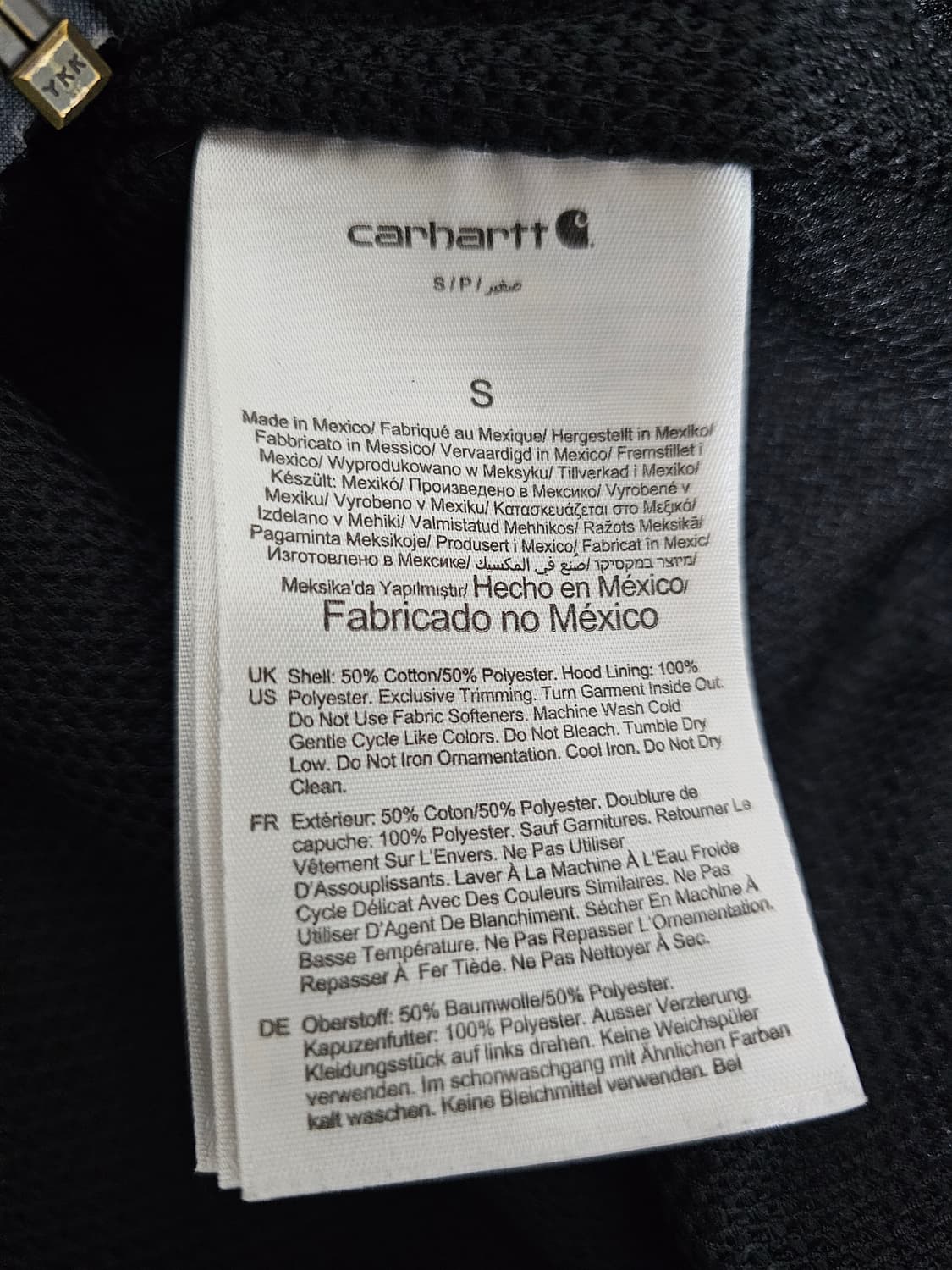 칼하트 써멀 후드집업 S 상품이미지4