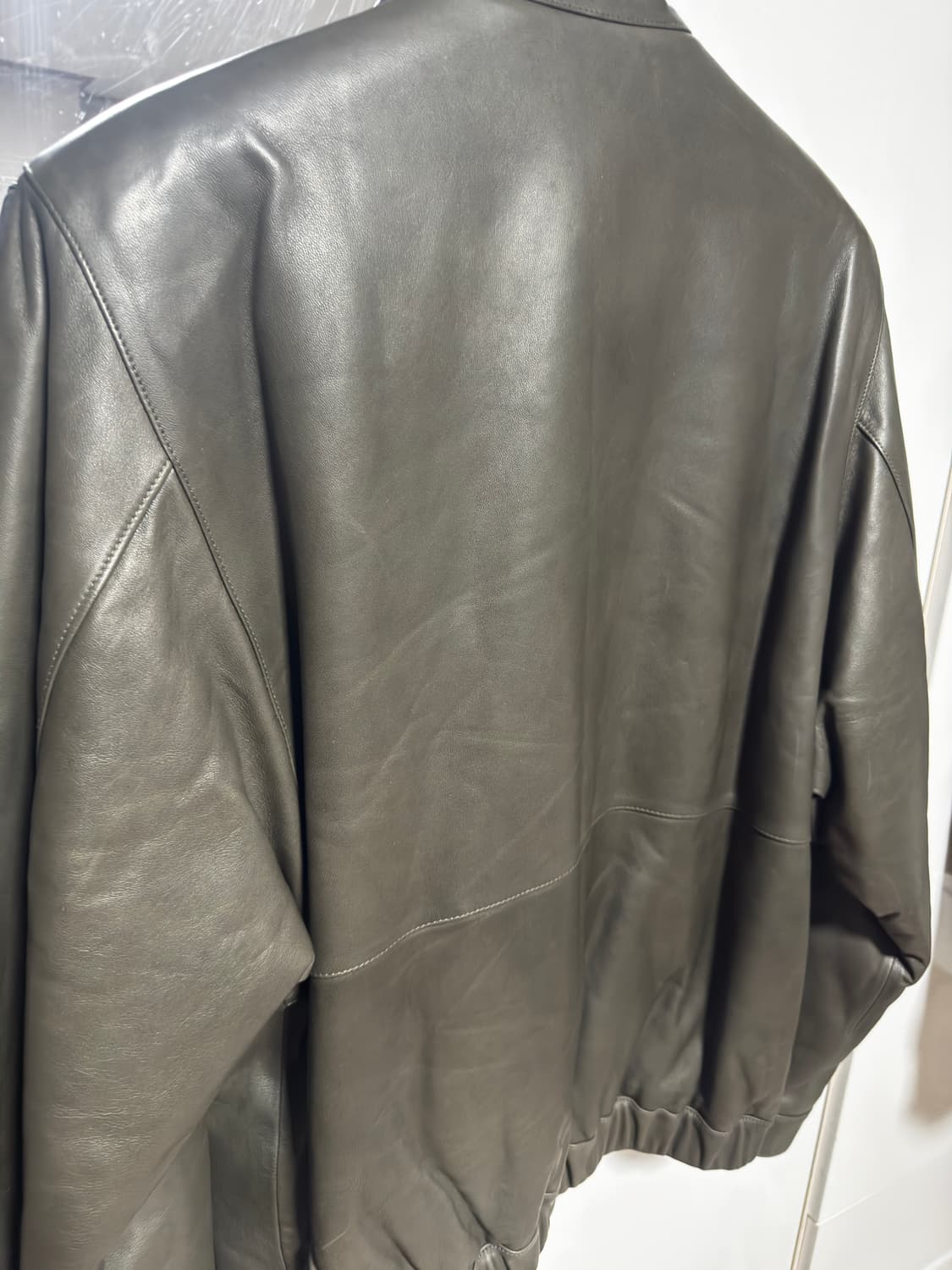 아모멘토 램스킨 레더 블루종 상품이미지2