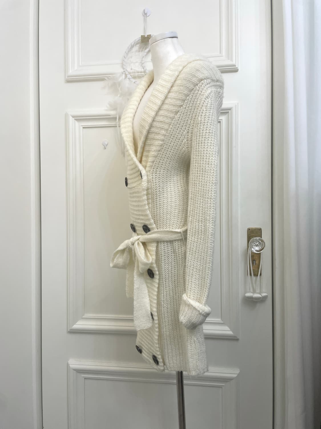 DURAS ivory double opc cardigan 상품이미지2