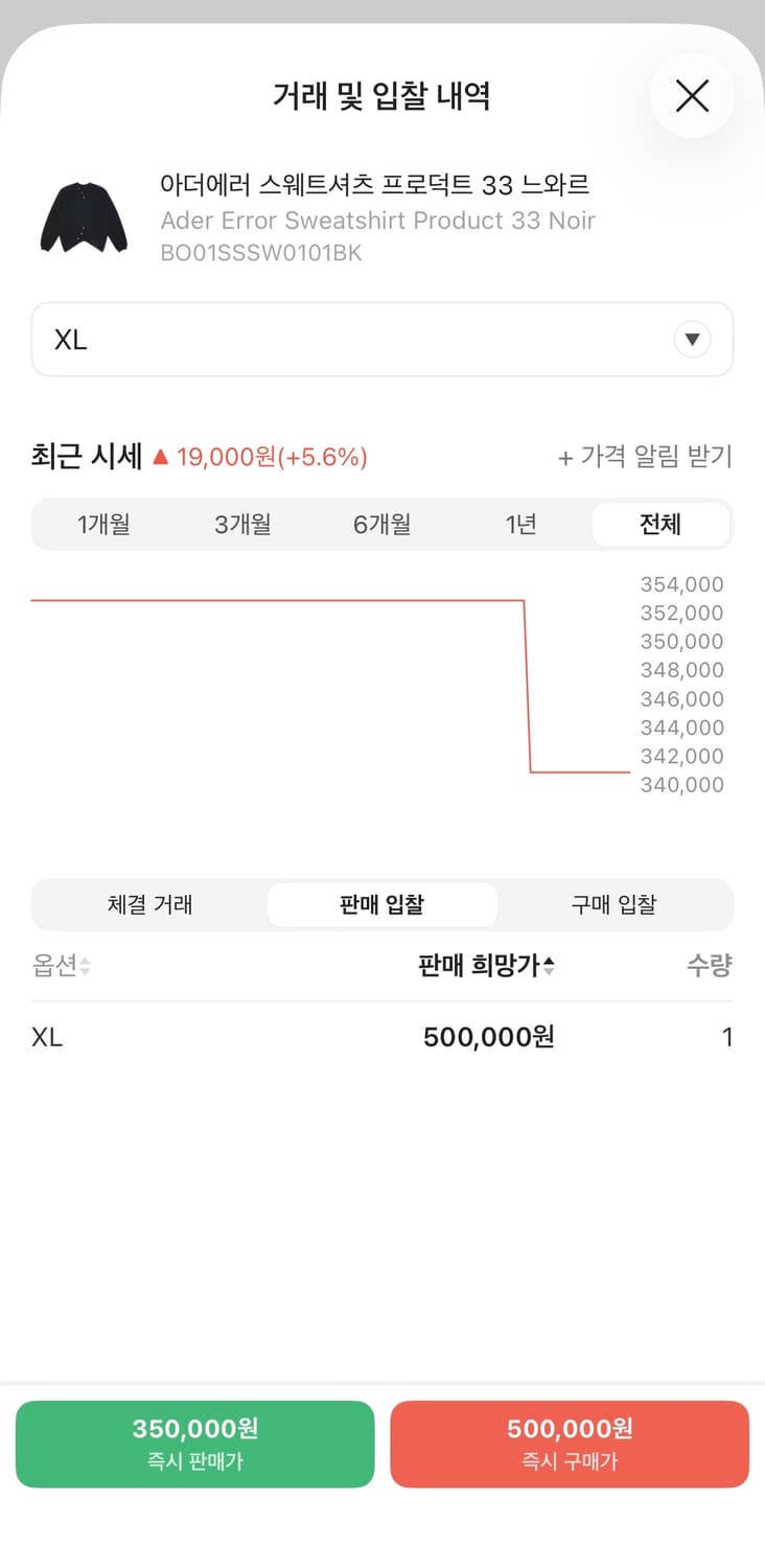 아더에러 25ss 스웻셔츠 product.33 블랙 XL 상품이미지2