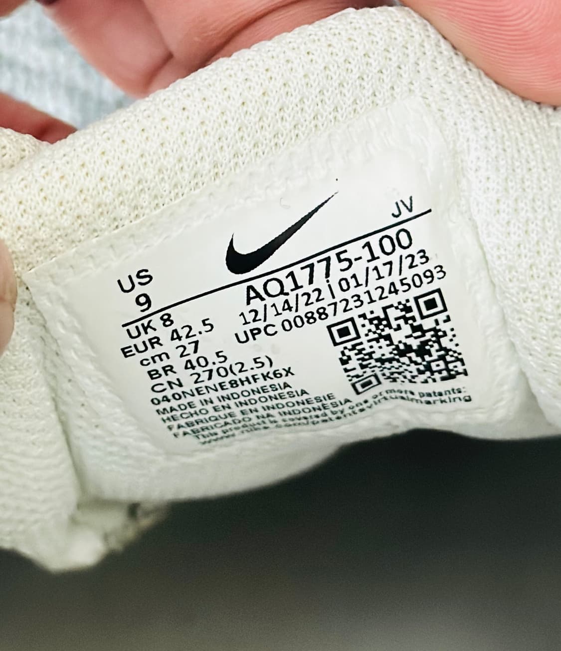 나이키 AQ1775-100 흰색 운동화 270mm 상품이미지4