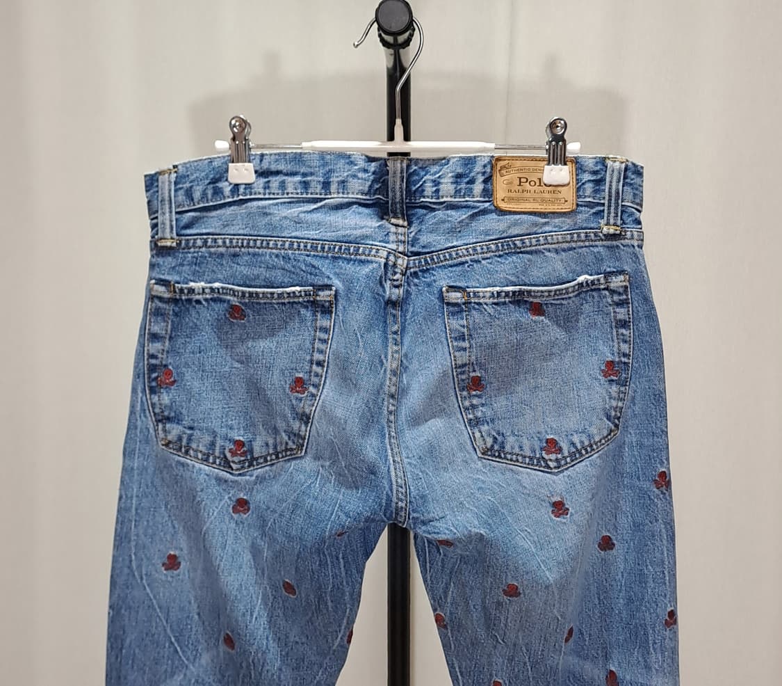 (택포) 폴로 랄프로렌 해골 자수 데님팬츠 31 A971 상품이미지6