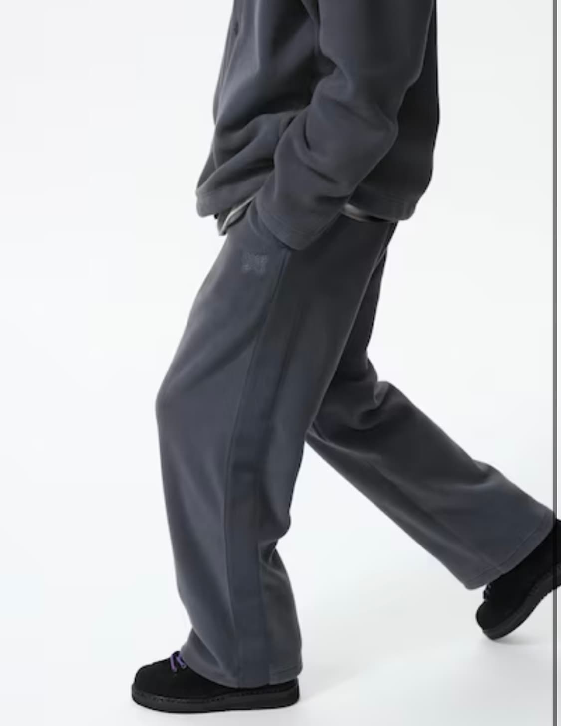 유니클로X니들스 후리스 오버사이즈 가디건 팬츠 세트 상품이미지3