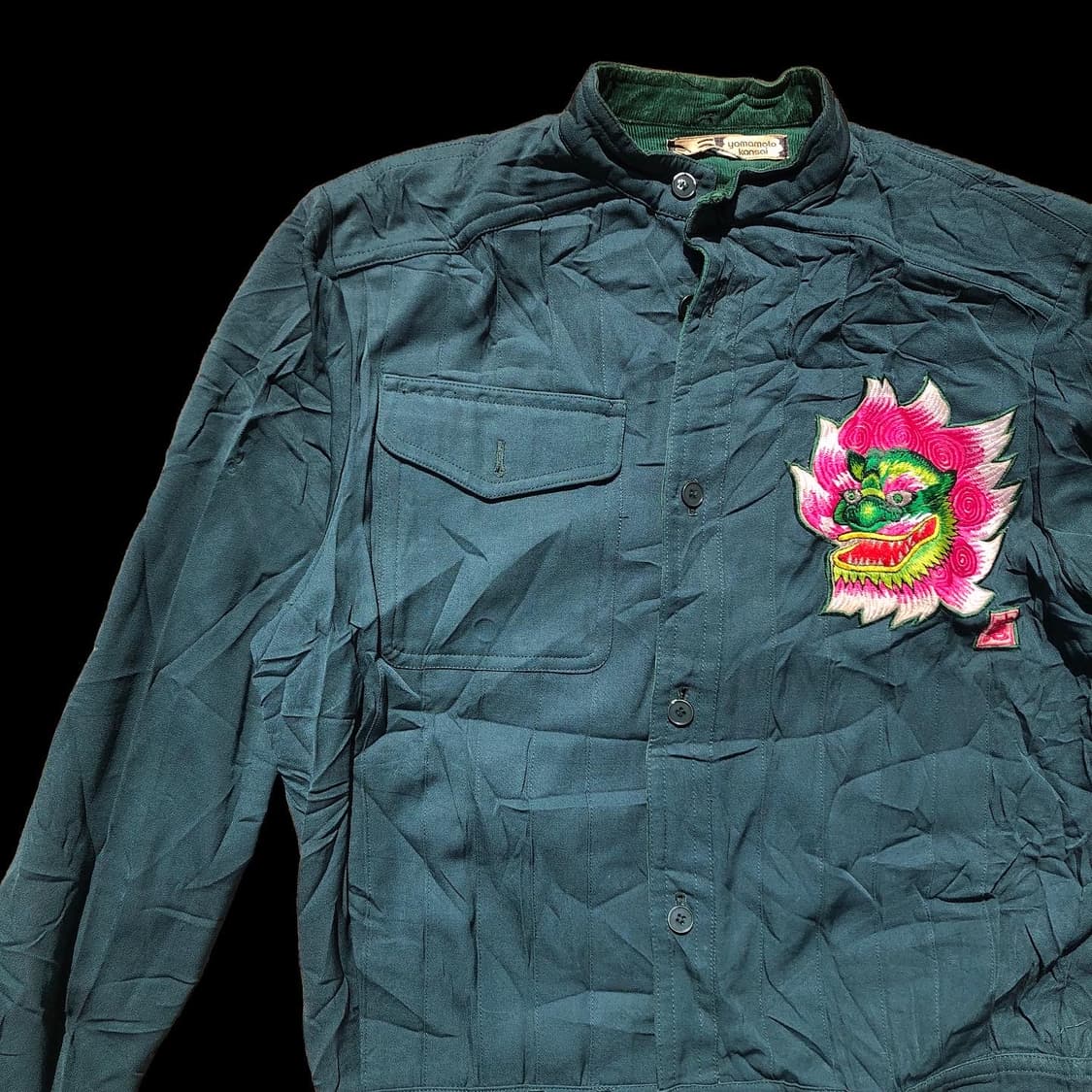 [M] 칸사이 야마모토 해태 자수 자켓  상품이미지4