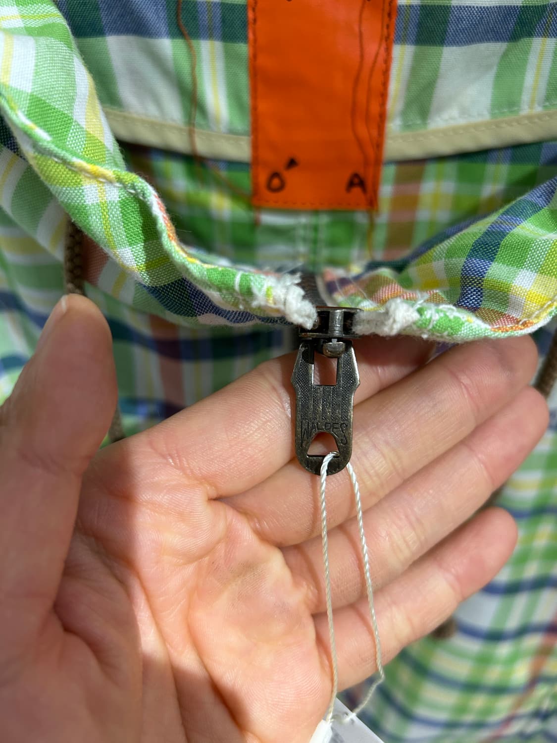 KATO check hood zip up[Waldes zipper] 상품이미지3