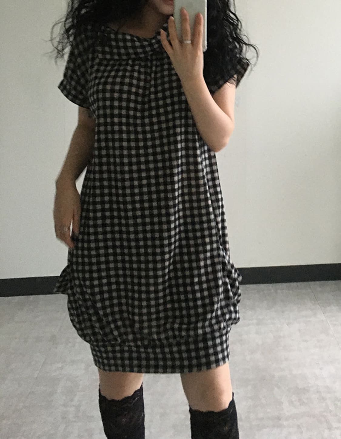 gingham check dress 상품이미지2
