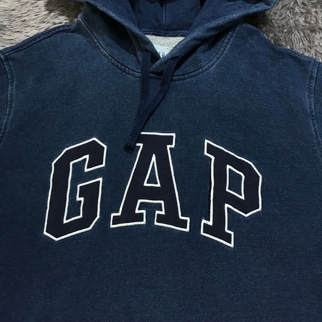 [[L(실 XL), 공용] 갭(GAP) 인디고 데님 후드티셔츠@318 상품이미지3