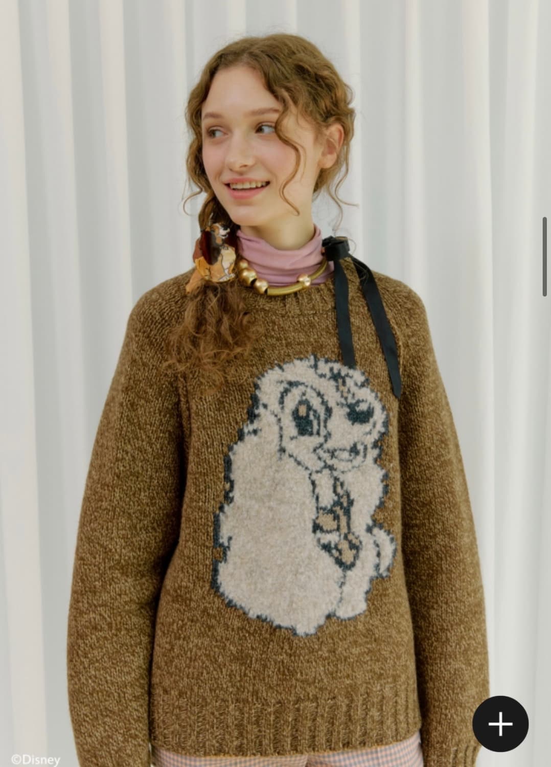 (새상품) 삭스어필X디즈니콜라보 강아지니트(정가 18만원) 상품이미지1