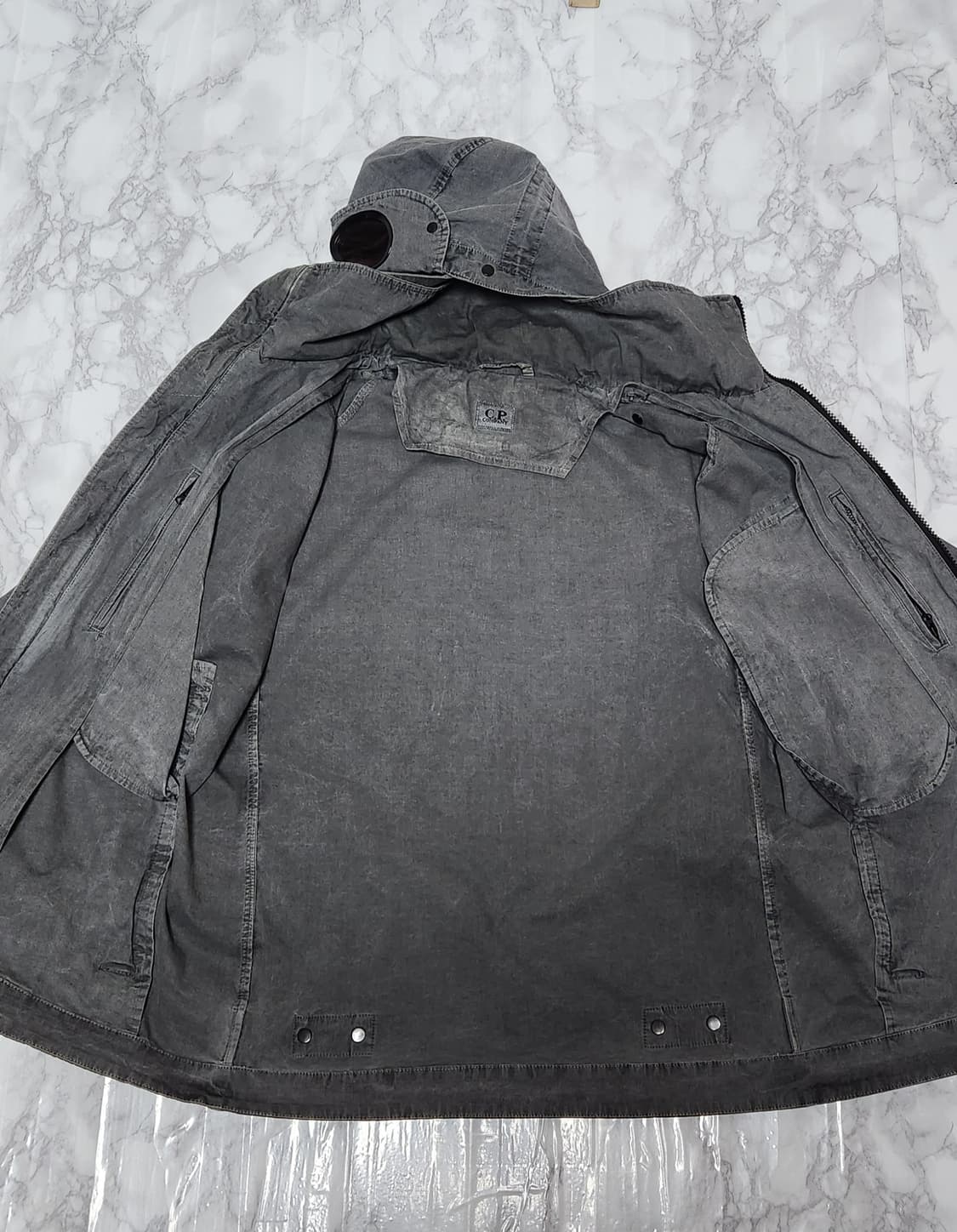 CP 컴퍼니 14ss 가먼트다잉 흑청 고글 자켓 상품이미지5