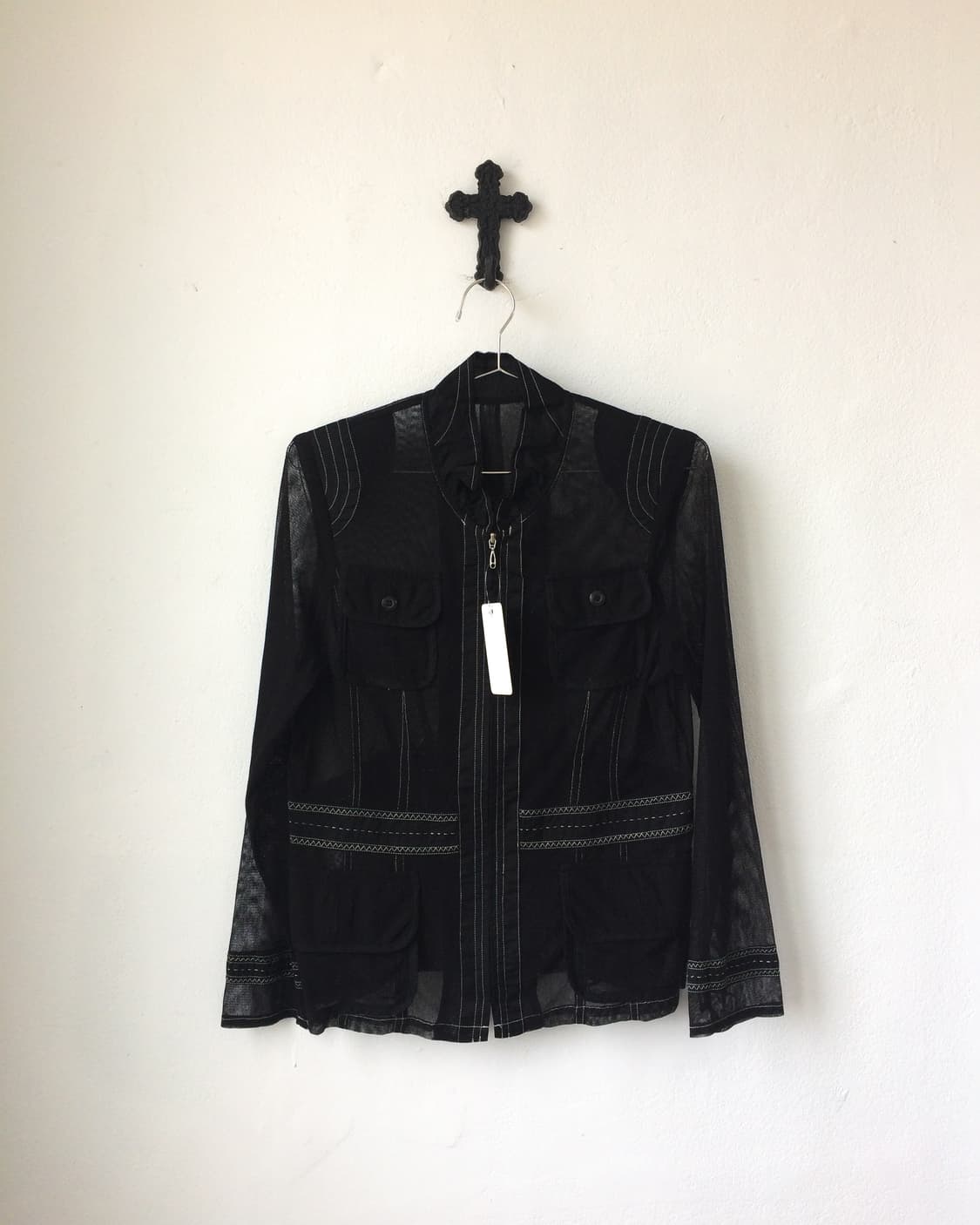 Stitch pocket point see through jacket 상품이미지2